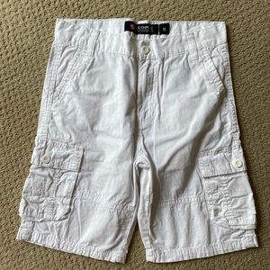 Boys South Pole white cargo shorts size 10